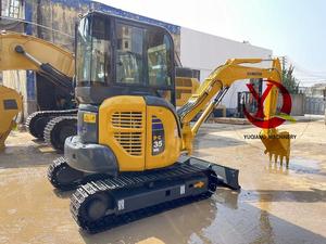 Excavatrice Komatsu PC35MR 2024, 3,5 tonnes, performances certifiées EPA CE, composants principaux : moteur, boîte de vitesses, pompe, roulement, godet de 0,175 m - Product Image 2