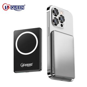 Cargador Inalámbrico Portátil Delgado de 5000 mAh, Batería Externa de Emergencia, Aleación de Aluminio, Magnético, Banco de Energía Conveniente para Teléfono Celular - Product Image 1