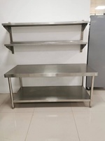 Peralatan Dapur untuk Restoran Meja Kerja Dapur Stainless Steel Meja Koki