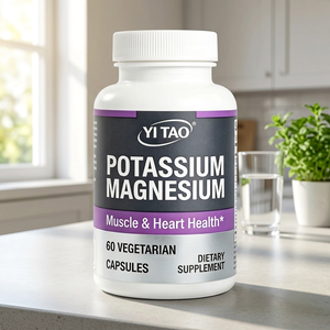 Capsules de potassium et de magnésium, favorisent la santé musculaire et cardiaque, complément alimentaire pour l'équilibre électrolytique. - Product Image 1