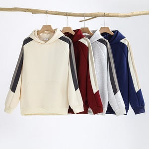 Sudadera con Capucha para Hombre, Nueva, Bordada y Personalizada, de 330g, con Mangas Raglán, Estilo Académico Americano, Diseño Color Block, Felpa - Product Image 3