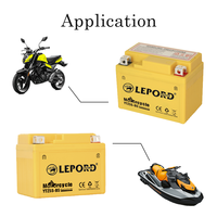 Démarrage de moto 12V 9ah N9L électrique sans entretien au plomb denel tcs haojue prix de la batterie de moto