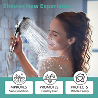 Pomme de douche magnétique moderne écologique à haute pression, ensemble de douche 3 pièces avec tuyau de douche et support de douche