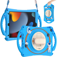 Coque arrière en Silicone antichoc et design astronaute pour iPad 7e génération 10.2 pouces 2021 avec bandoulière