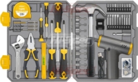Kit d'Outils de Tournevis Électrique 4V USB Rechargeable Sans Fil avec Mallette Rigide pour Bricolage Maison OEM ODM – Un Ensemble d'Outils d'Usine