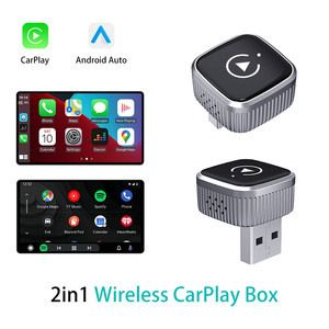 Adaptateur <span class=keywords><strong>CarPlay</strong></span> sans fil pour <span class=keywords><strong>iPhone</strong></span> <span class=keywords><strong>Apple</strong></span> - Améliorez votre <span class=keywords><strong>CarPlay</strong></span> filaire en un appareil sans fil, mini en forme de T pour prise USB de voiture, brancher et jouer - Product Image 2