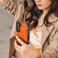 Casing Anti-jatuh Berkualitas Tinggi untuk Samsung Galaxy Z Fold5 Fold4 Fold3 Cover Galaxy Z Fold 5 4 3 dengan Penyangga dan Slot Pena