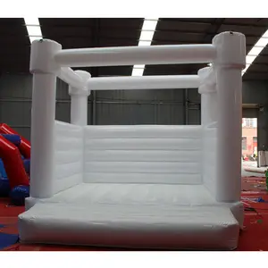 High Quality Large Outdoor Sports Jumping Happy Hop Inflatable Wedding White Castle Bouncy