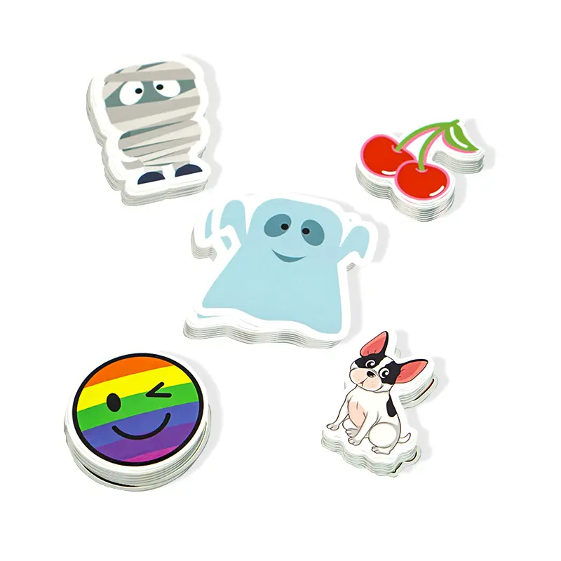 Custom Vinyl Adhesive Printing Cute Cartoon Character Die Cut Sticker