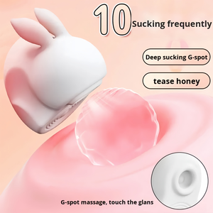 Sucking <b>Vibrator</b> for Women <b>Vibrating</b> Sucking Delightful Rabbit Shape Nipple Clitoral Stimulator Female Masturbation Sex Toys - Product Image 4