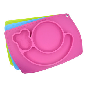 Tapis à <span class=keywords><strong>langer</strong></span> en silicone pour bébé, tapis de table à manger en silicone avec ventouse et récupérateur de nourriture, nouveau tapis de table à manger en silicone pour bébé - Product Image 4
