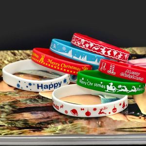 Pulsera de Silicona Personalizable con Logotipo para Navidad y Año Nuevo, Brazalete de Goma, Regalo para Fiestas, Promocional - Product Image 5