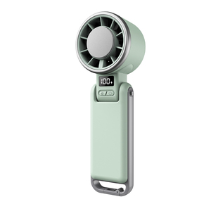 Ventilateur de réfrigération portable haute vitesse avec refroidissement par <span class=keywords><strong>glace</strong></span>, rechargeable USB 4000 mAh, pliable, avec mousqueton pour activités de plein air - Product Image 3