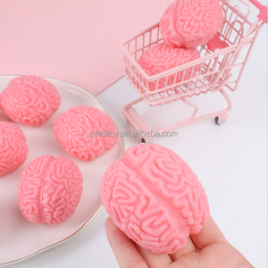 Juguete Sensorial Antiestrés con Forma de Cerebro, Bola de Espuma para Apretar, Divertido Cerebro Falso, Decoración para Halloween - Product Image 3