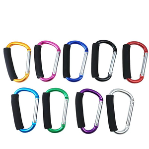 Offre d'usine : Accessoire de poussette grande taille, crochet de maman en aluminium avec porte-clés mousqueton pour le shopping, les chaussures de ski et les éponges - Product Image 2