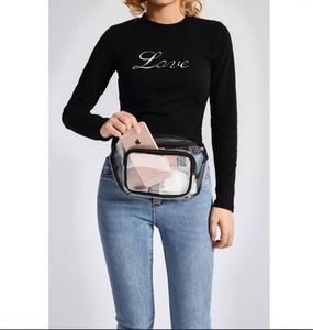 Custom Unisex Fashionable Transparent PVC Clear Messenger <b>Bag</b> Brand Box-Shaped Chest Belt Fanny Pack <b>Phone</b> <b>Bag</b> <b>for</b> Parties - Product Image 6