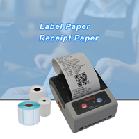 Mesin Pencetak Label Mini Portabel untuk Usaha Kecil Printer Thermal Struk 58mm untuk Ponsel IOS dan Android Printer Mobile Praktis