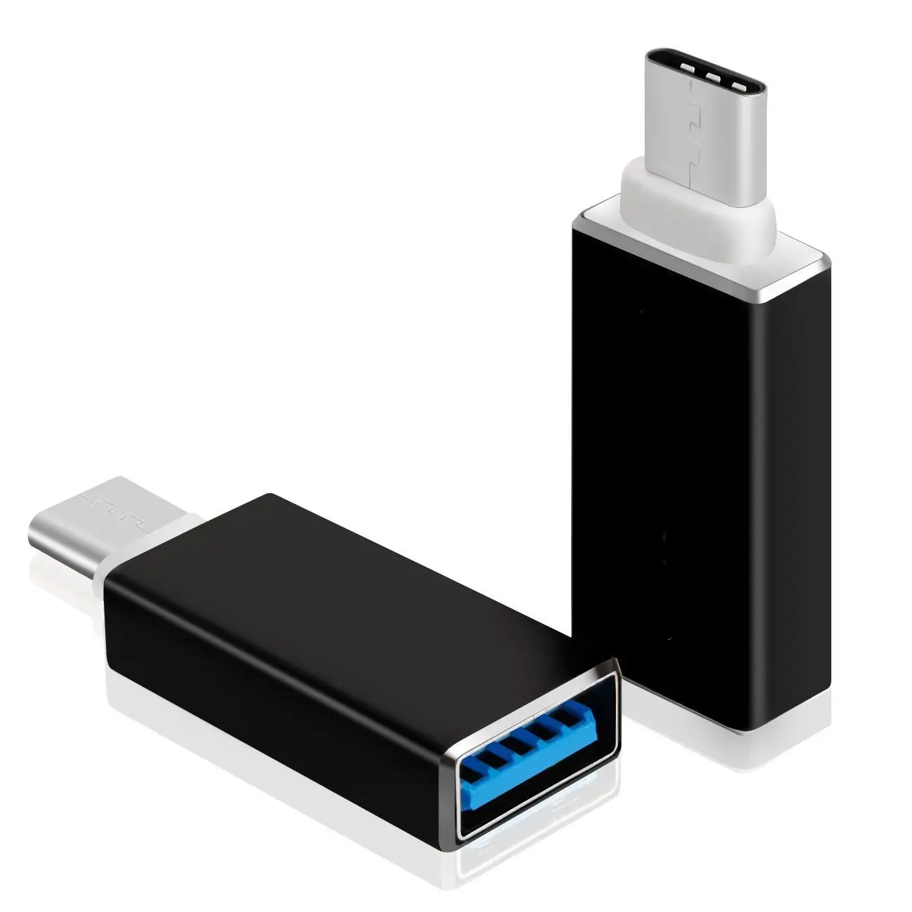 Adaptador usb 3.1 otg usb 3.0 fêmea para tipo c macho, conversor para telefone e laptop