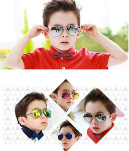 定制标志时尚3025航空男童女童太阳镜儿童婴儿太阳镜儿童太阳镜 - Product Image 3