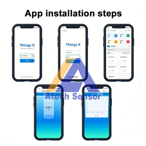 <span class=keywords><strong>Sensor</strong></span> de Nivel de Líquido para Tanque Remoto Atech con Panel Solar, Aplicación Móvil Tuya, LED Sumergible, Indicador de Temperatura y Alarma - Product Image 5