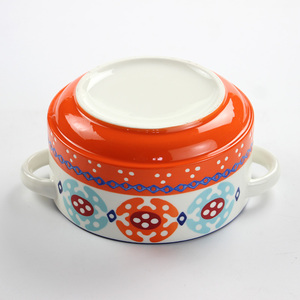 Tùy Chỉnh Đồ Ăn Bắc Âu Phong Cách Bohemian Gốm Bí Ngô Súp Nồi Ramen Bát Đặt Lò Vi Sóng An Toàn Gạo Bát Với Xử Lý - Product Image 4