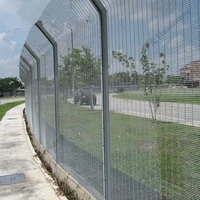 Barrière en treillis soudé transparent pour la protection des serveurs de centre de données, des salles informatiques et des installations critiques IT, clôture en treillis de sécurité 358