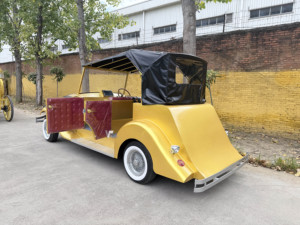 Mejor Precio, Auto Eléctrico Blanco de 5 Plazas, Estilo Antiguo, Clásico, Vintage, para Transporte Especial en Hoteles - Product Image 4