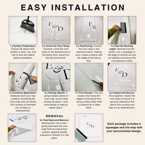 Vinilo Adhesivo Removible para Pista de Baile, Rollo de Vinilo Blanco Brillante Premium para Decoración de Eventos, Bodas y Fiestas - Product Image 4