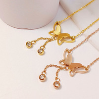 Collier ras du cou tendance pour femme en acier inoxydable plaqué or 18 carats avec pendentif personnalisable – Cadeau idéal