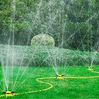 Ensemble d'arroseurs à vortex économiseurs d'eau |   360 °   Buse rotative automatique à large couverture |   pour la ferme, la pelouse, le jardin et la pépinière
