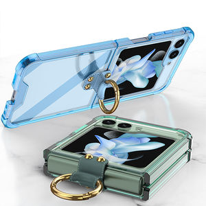Para Samsung <span class=keywords><strong>Galaxy</strong></span> <span class=keywords><strong>Z</strong></span> <span class=keywords><strong>Flip</strong></span> 5 Contraportada <span class=keywords><strong>2021</strong></span> Nuevo diseño 360 Protección completa PC duro con anillo a prueba de golpes Cubierta del teléfono móvil - Product Image 4