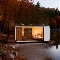 Capsule spatiale intelligente portable, design adaptable à plusieurs scénarios, pour la sieste au bureau, l'entretenissement privé, hébergement temporaire compact