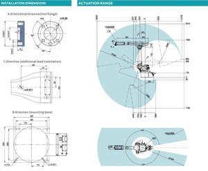 Bras robotisé industriel Sooyee SYB1806A à 6 axes, charge utile de 6 kg, portée de 1800 mm, manutention, palettisation, robot de chargement - Product Image 4