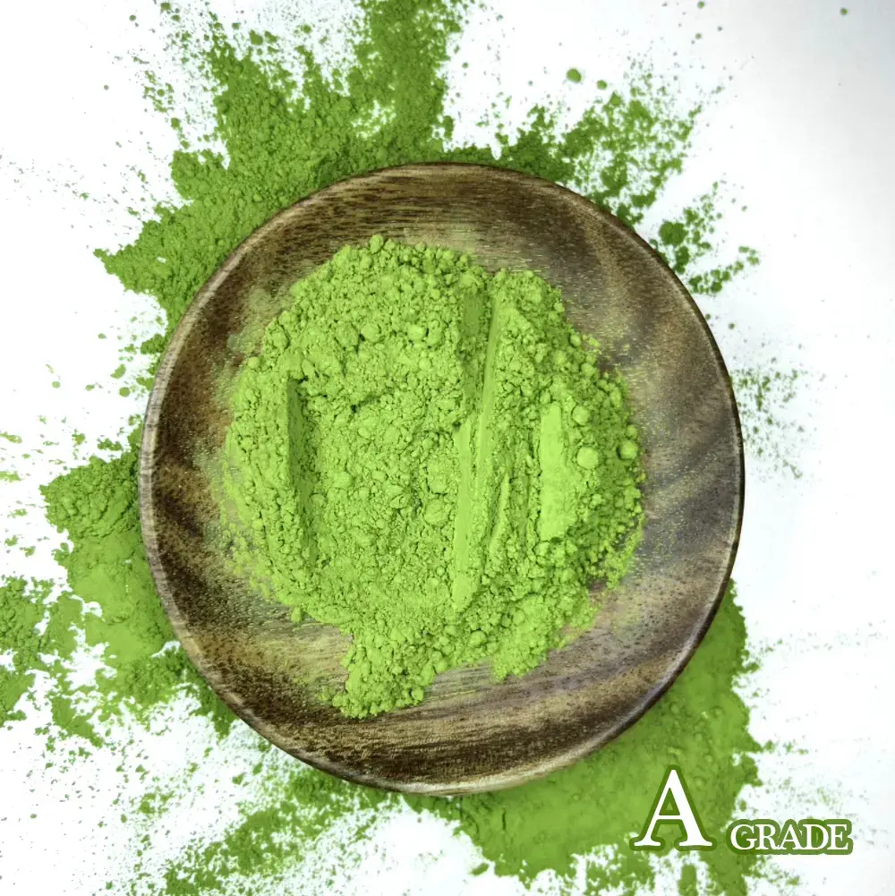 Vente en gros de poudre de matcha biologique aromatisée au thé vert de haute qualité en poudre de thé matcha biologique