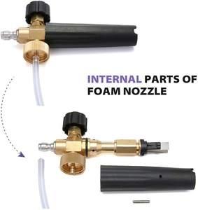 Pistolet à eau de lavage de <span class=keywords><strong>voiture</strong></span> à haute pression Pichet en mousse PA haute pression 1/4 Pistolet de pulvérisation à prise rapide pour nettoyeur haute pression avec cinq buses de couleur - Product Image 4