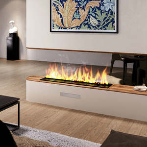 Chimenea Eléctrica Decorativa para el Hogar con Llama 3D Insertable, Vapor de Agua, Atomización, para Sala de Estar, Regalo de Navidad y Año Nuevo - Product Image 1