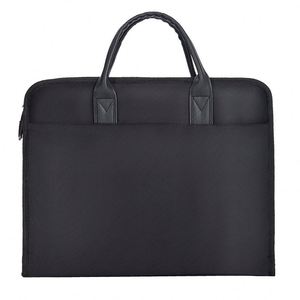 Oxford Cloth Document Organizer Pouch with Zipper PU <b>Leather</b> Laptop Bag 15 Inch Soft Waterproof <b>Briefcase</b> Bag for Men Business - Product Image 5