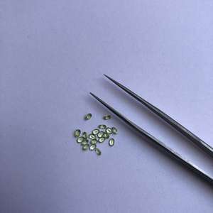 Piedra de Peridoto Verde Natural de 2x3 mm, Corte Ovalado Facetado, Gema Suelta Certificada por IGI, India, para Joyería - Product Image 2