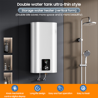 Chauffe-eau électrique mural 30L pour salle de bain, réservoir en acier inoxydable, 2000W, 220V/240V, ODM/OEM, IPX4, Classe A, usage domestique