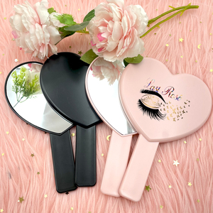Heart Shaped Hand <strong>Mirror</strong> With Rhinestone <strong>Make</strong> Your Own logo Makeup <strong>Mirror</strong> - Product Image 6
