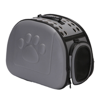 Sac de transport pliable transparent pour chats et petits chiens, sac de voyage respirant avec trous de ventilation, transporteur portable à main