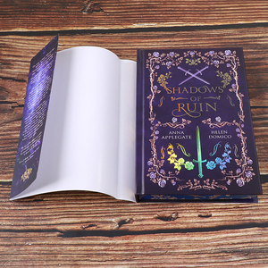 Libro de Edición Especial con Tapa Dura Morada Premium, Bordes Pintados, Novela de Fantasía, Impresión Floral Mágica, Fabricante de <span class=keywords><strong>Libros</strong></span> - Product Image 5
