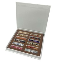 Caja de Regalo Rígida con Cierre Magnético Ecológico Personalizada, Caja de Perfume en Forma de Libro OEM, Forro de Esponja Eva, Recubrimiento UV, Grabado en Relieve