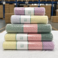 Rouleau de tissu en maille creuse 50 cm x 5 yards, filet multicolore pour emballage de bouquets de fleurs et cadeaux de mariage