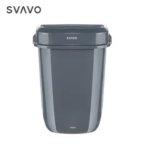 Wall-mounted and Floor Standing Trash Can Easy to Clean and Hygienic Non-Slip Design Garbage Can Commercial Office Wastebasket