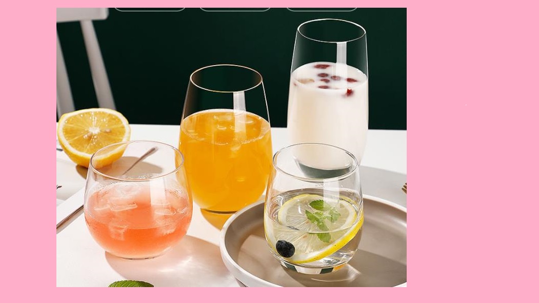 Human mouth blown egg shaped high quality customized size stemless wine glass crystal wine glass