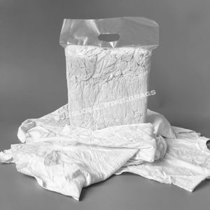 Trapos de Algodón Blanco 100% Reciclados de Alta Calidad, Trapos de Camiseta Blancos, Trapos de Algodón para Limpieza Industrial - Product Image 1