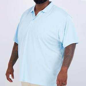 Camiseta Deportiva de Golf para Hombre, Personalizada por el Proveedor, de Punto Sólido, Secado Rápido, Absorbe la Humedad, Manga Corta, Cuello de Doble Capa, 100% - Product Image 1