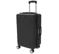 RPC2327 653 * 417 * 275 mm EVEREST Boîte à outils sur roulettes, boîte à outils en plastique dur à fort impact, boîte à instruments d'exploration et de relevé avec roulettes