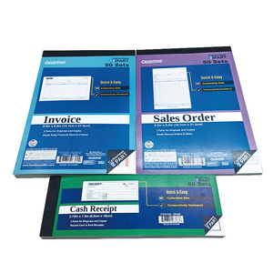 Carnet de factures et de reçus personnalisé à prix d'usine pour petite entreprise, formulaires de commande d'achat/vente autocopiants 2/3 feuillets - Product Image 1